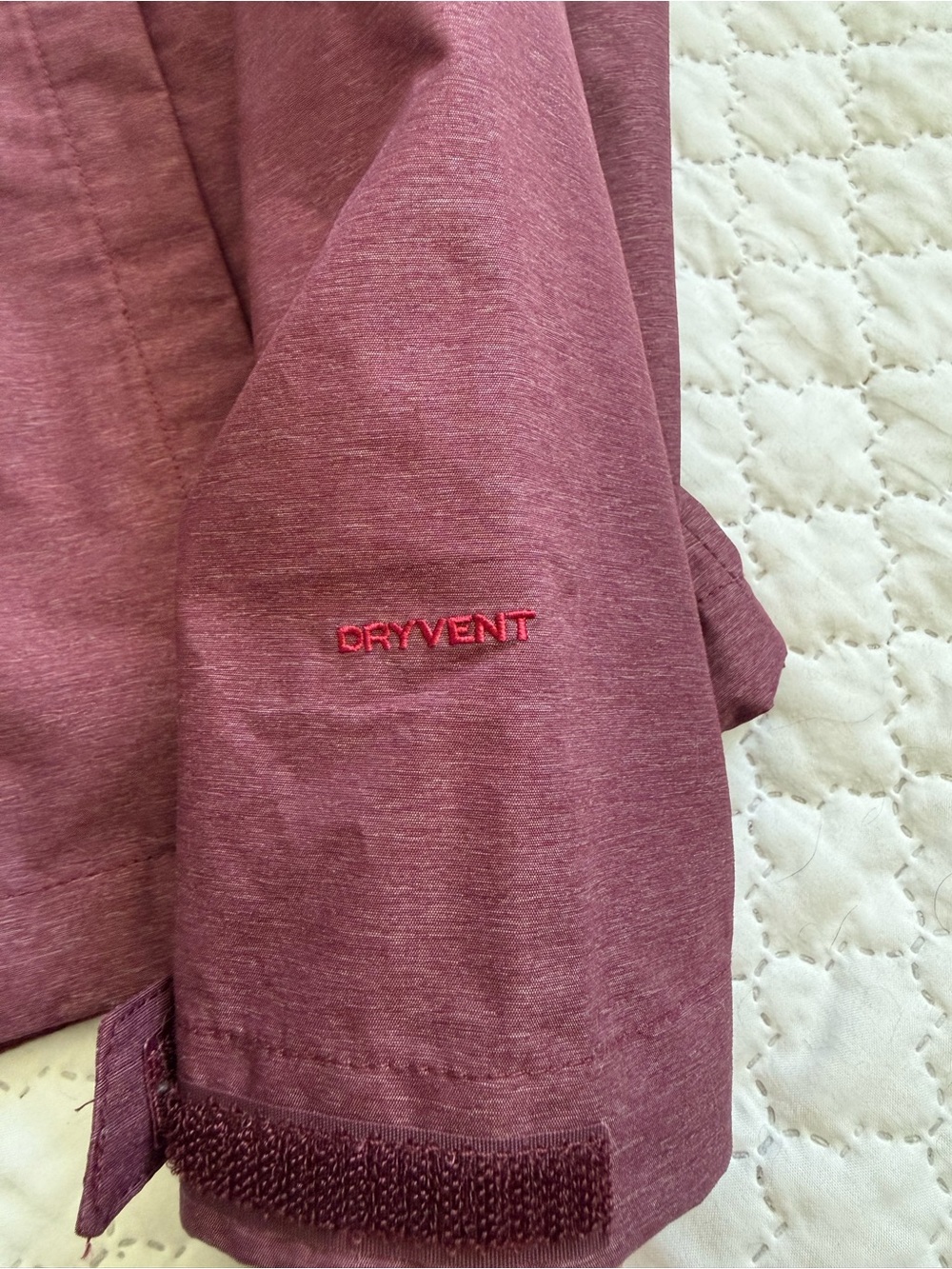 The North Face Women’s Hooded Rain Jacket — Maroon - Picture 4 of 12